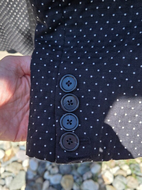 Ann Taylor dotted car coat size small petite 5P - Picture 4 of 7